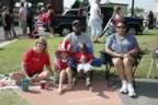 Enthusiastically waiting for the parade (107kb)